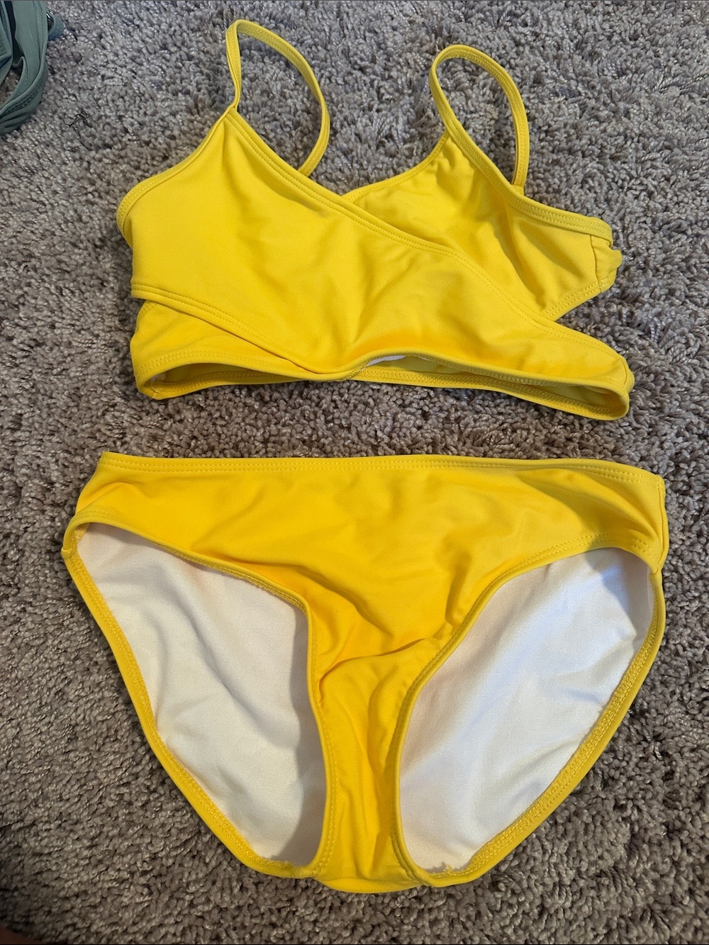 Bright yellow bikini size 10 new
